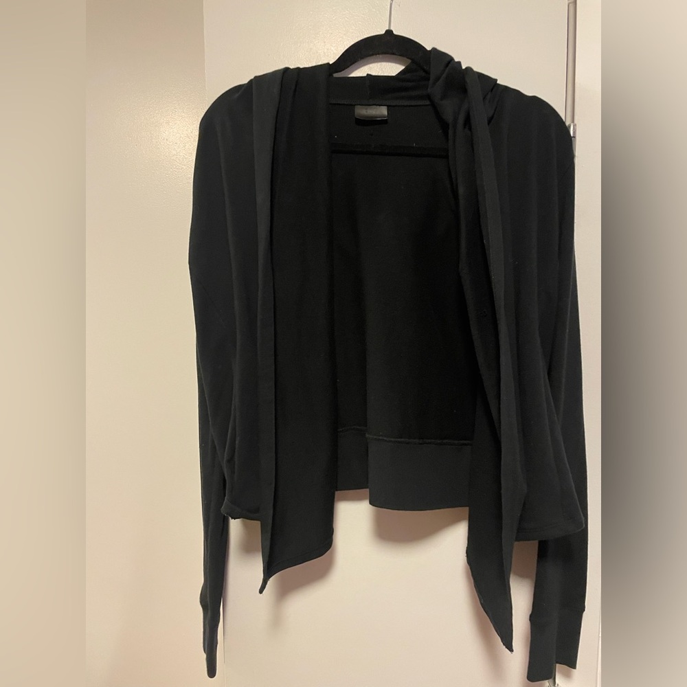 Open front jersey cardigan